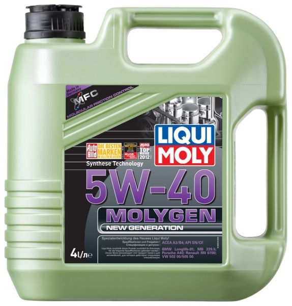 Отзывы LIQUI MOLY Molygen New Generation 5W-40 4 л