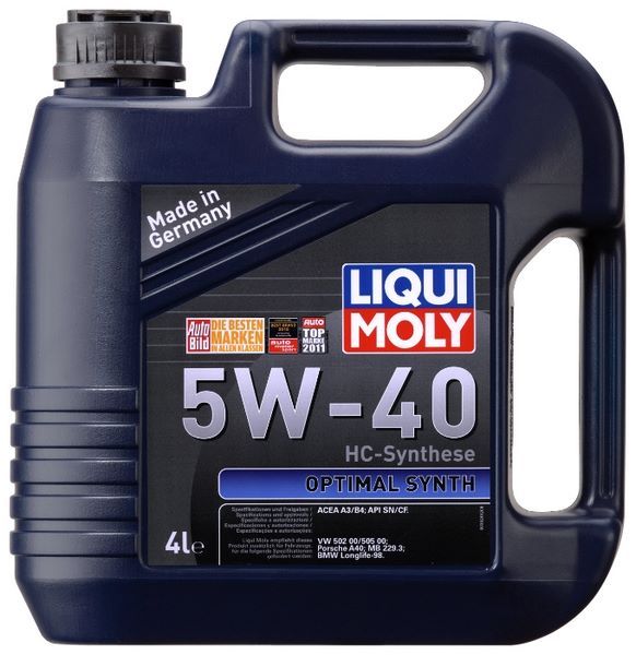 Отзывы LIQUI MOLY Optimal Synth 5W-40 4 л