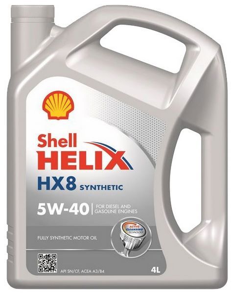 Отзывы SHELL Helix HX8 Synthetic 5W-40 4 л