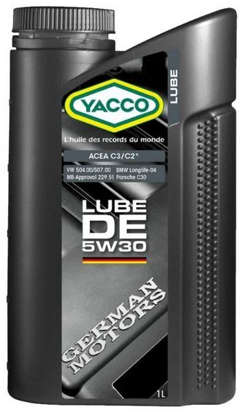 Отзывы Yacco Lube DE 5W30 1 л