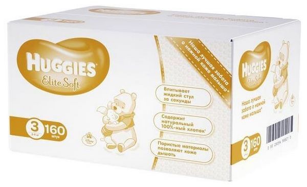 Отзывы Huggies Elite Soft 3 (5-9 кг)