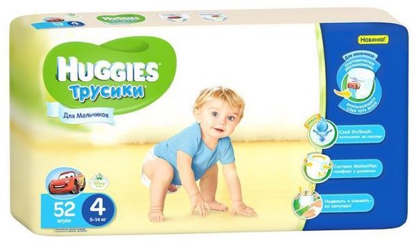 Отзывы Huggies трусики для мальчиков 4 (9-14 кг)