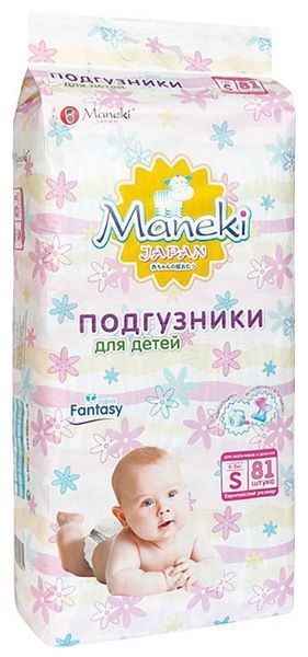 Отзывы Maneki подгузники Fantasy S (4-8 кг)