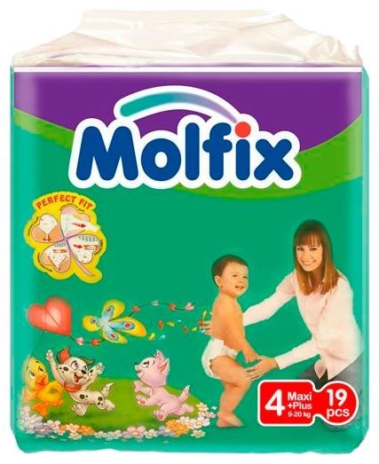 Отзывы Molfix подгузники 4+ (9-20 кг)