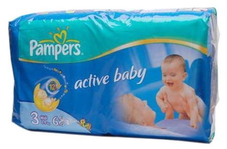 Отзывы Pampers Active Baby 3 (4-9 кг)