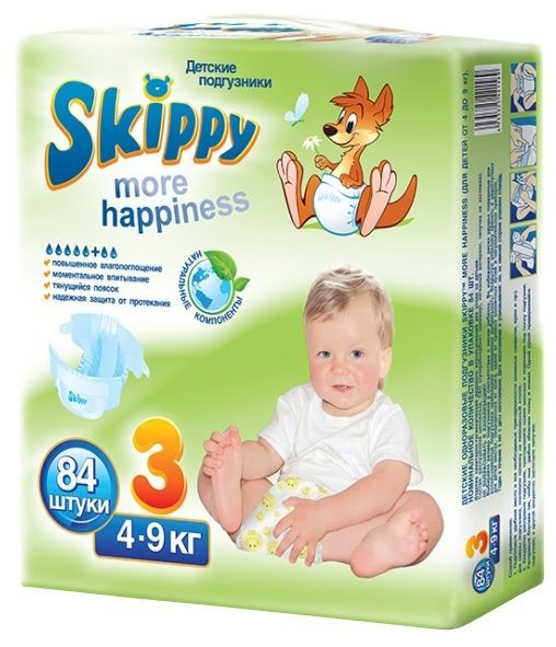 Отзывы Skippy подгузники 3 (4-9 кг)