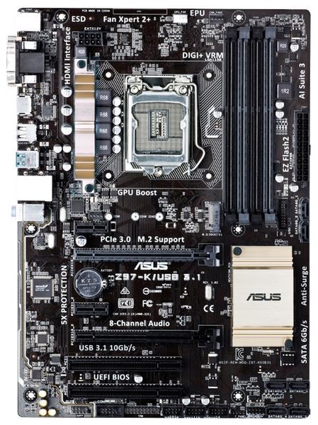 Отзывы ASUS Z97-K/USB3.1