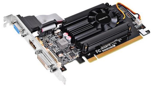 Отзывы GIGABYTE GeForce GT 720 797Mhz PCI-E 2.0 1024Mb 1800Mhz 64 bit DVI HDMI HDCP