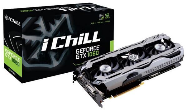 Отзывы Inno3D GeForce GTX 1060 1569Mhz PCI-E 3.0 6144Mb 8200Mhz 192 bit DVI HDMI HDCP iChill