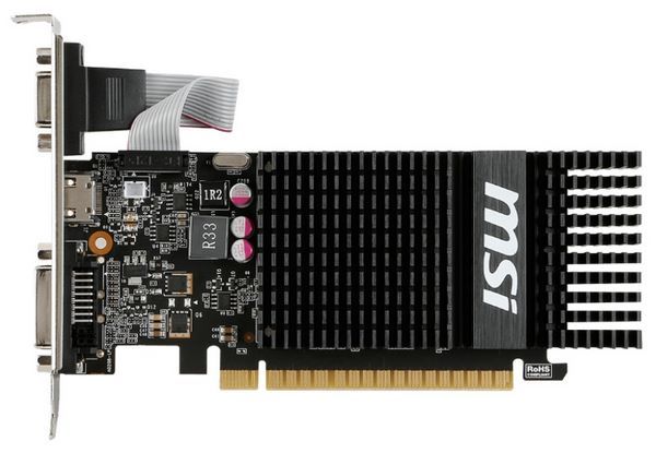 Отзывы MSI GeForce GT 720 797Mhz PCI-E 2.0 1024Mb 1600Mhz 64 bit DVI HDMI HDCP Silent