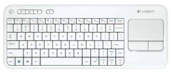 Отзывы Logitech Wireless Touch Keyboard K400 White USB