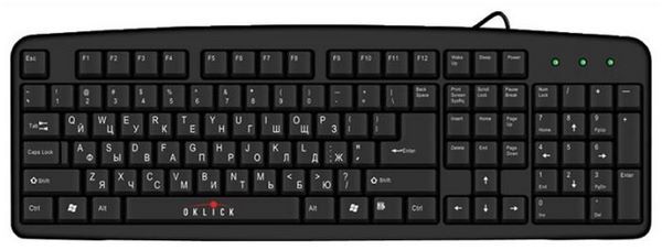 Отзывы Oklick 100 M Standard Keyboard Black PS/2