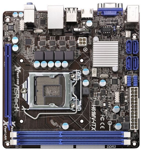 Отзывы ASRock H61MV-ITX