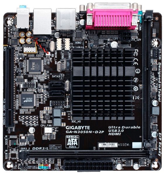 Отзывы GIGABYTE GA-N3050N-D2P (rev. 1.0)