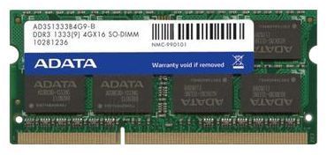 Отзывы ADATA DDR3 1333 SO-DIMM 4Gb