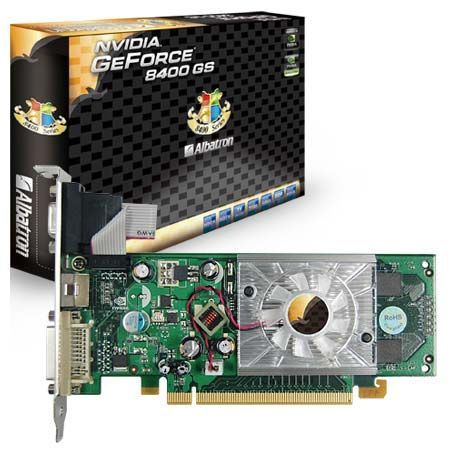 Отзывы Albatron GeForce 8400 GS 450Mhz PCI-E 256Mb 800Mhz 64 bit DVI TV HDCP YPrPb