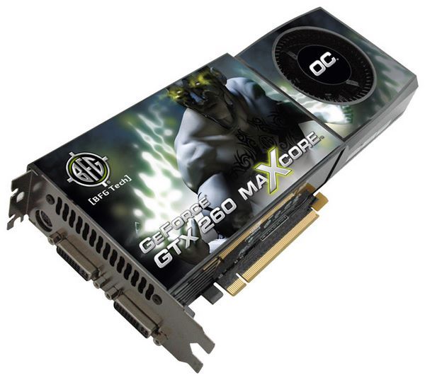 Отзывы BFG GeForce GTX 260 590Mhz PCI-E 2.0 896Mb 1998Mhz 448 bit 2xDVI TV HDCP YPrPb 216