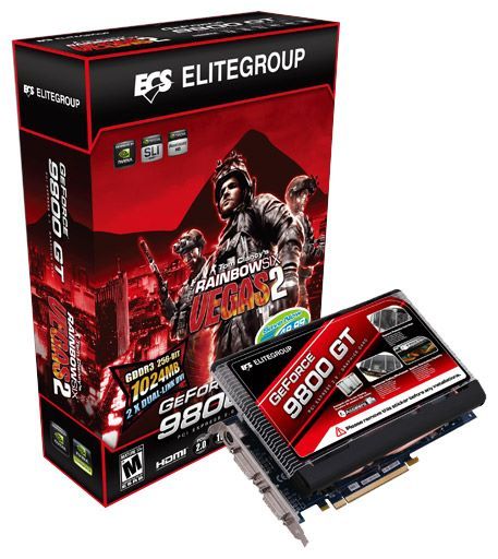 Отзывы ECS GeForce 9800 GT 600Mhz PCI-E 2.0 1024Mb 1800Mhz 256 bit 2xDVI TV HDCP YPrPb Cool