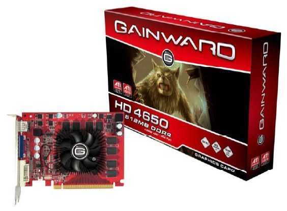 Отзывы Gainward Radeon HD 4650 600Mhz PCI-E 2.0 512Mb 800Mhz 128 bit DVI HDMI HDCP