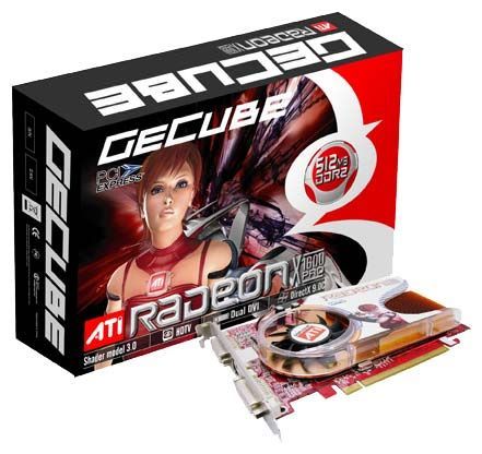 Отзывы GeCube Radeon X1600 Pro 500Mhz PCI-E 512Mb 780Mhz 128 bit 2xDVI TV YPrPb