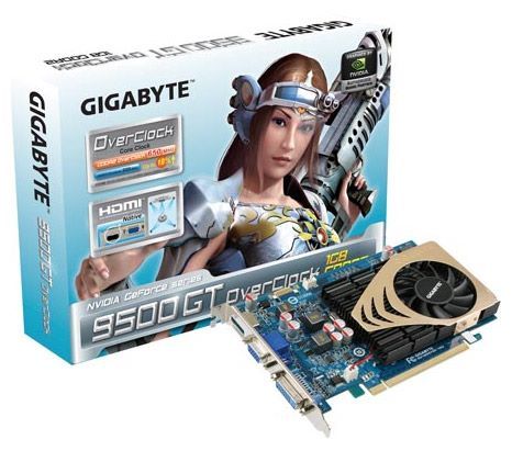 Отзывы GIGABYTE GeForce 9500 GT 550Mhz PCI-E 2.0 1024Mb 1000Mhz 128 bit DVI HDMI HDCP