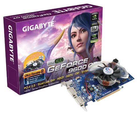 Отзывы GIGABYTE GeForce 9600 GT 650Mhz PCI-E 2.0 512Mb 1800Mhz 256 bit 2xDVI TV HDCP