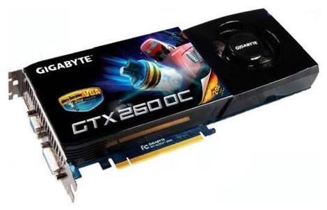 Отзывы GIGABYTE GeForce GTX 260 650Mhz PCI-E 2.0 896Mb 2000Mhz 448 bit DVI HDMI HDCP