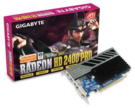 Отзывы GIGABYTE Radeon HD 2400 Pro 525Mhz PCI-E 256Mb 800Mhz 64 bit DVI TV HDCP YPrPb