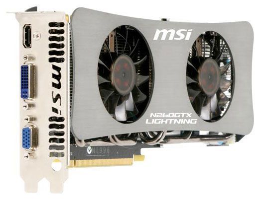 Отзывы MSI GeForce GTX 260 680Mhz PCI-E 2.0 1792Mb 2100Mhz 448 bit DVI HDMI HDCP