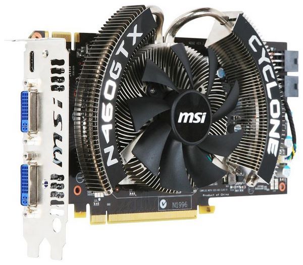 Отзывы MSI GeForce GTX 460 675Mhz PCI-E 2.0 768Mb 3600Mhz 192 bit 2xDVI Mini-HDMI HDCP Cyclone