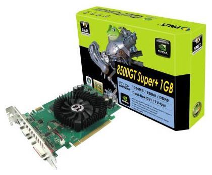 Отзывы Palit GeForce 8500 GT 450Mhz PCI-E 1024Mb 800Mhz 128 bit DVI TV HDCP YPrPb