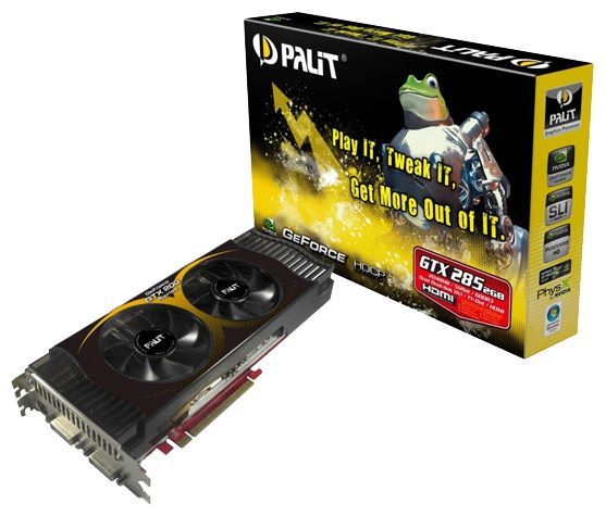 Отзывы Palit GeForce GTX 285 648Mhz PCI-E 2.0 2048Mb 2484Mhz 512 bit 2xDVI TV HDCP YPrPb