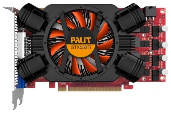 Отзывы Palit GeForce GTX 550 Ti 1000Mhz PCI-E 2.0 1024Mb 4400Mhz 192 bit DVI HDMI HDCP