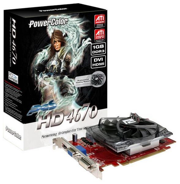 Отзывы PowerColor Radeon HD 4670 750Mhz PCI-E 2.0 1024Mb 1600Mhz 128 bit DVI HDMI HDCP