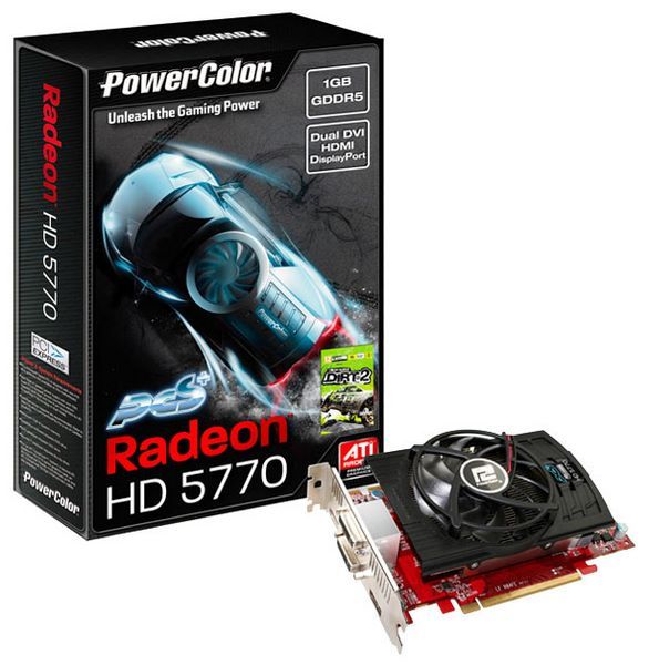 Отзывы PowerColor Radeon HD 5770 875Mhz PCI-E 2.1 1024Mb 4900Mhz 128 bit 2xDVI HDMI HDCP Dirt2