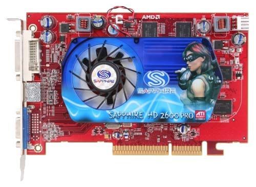 Отзывы Sapphire Radeon HD 2600 Pro 600Mhz AGP 512Mb 1600Mhz 128 bit DVI TV HDCP YPrPb