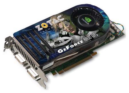 Отзывы ZOTAC GeForce 8800 GTS 500Mhz PCI-E 320Mb 1600Mhz 320 bit 2xDVI TV HDCP YPrPb