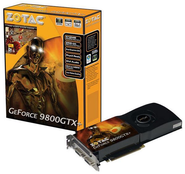 Отзывы ZOTAC GeForce 9800 GTX+ 738Mhz PCI-E 2.0 512Mb 2200Mhz 256 bit 2xDVI TV HDCP YPrPb