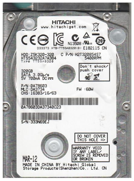 Отзывы HGST HTS543232A7A384