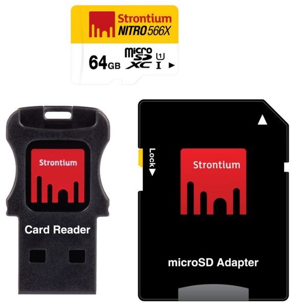 Отзывы Strontium NITRO microSDXC Class 10 UHS-I U1 566X + SD adapter & USB Card Reader