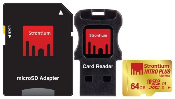 Отзывы Strontium NITRO PLUS microSDXC Class 10 UHS-I U3 + SD adapter & USB Card Reader