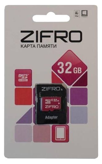 Отзывы ZIFRO microSDHC Class 10 + SD adapter