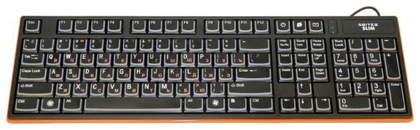 Отзывы 5bites SLIM F21-SK1 Black-Orange USB+PS/2