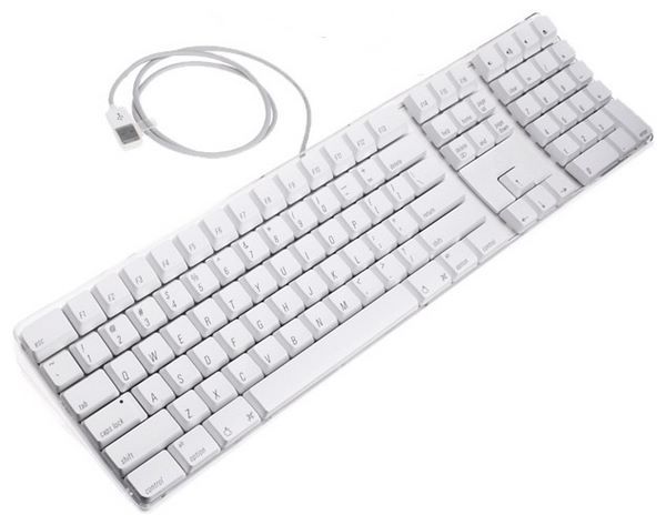 Отзывы Apple M9034 Keyboard White USB