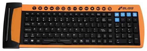 Отзывы Bliss Flexible Keyboard MFR125 Black-Orange USB+PS/2