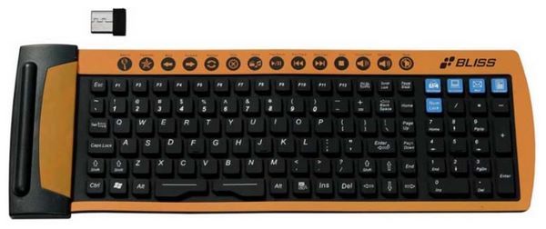 Отзывы Bliss Flexible Keyboard WMFR125 Black-Orange USB