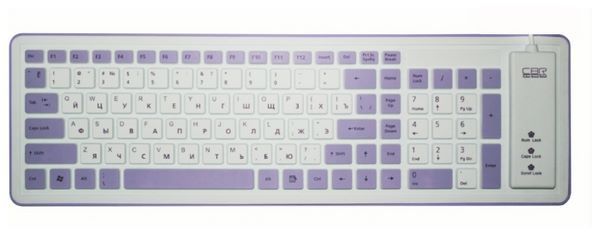 Отзывы CBR KB 1002D «TWISTER» White-Purple USB