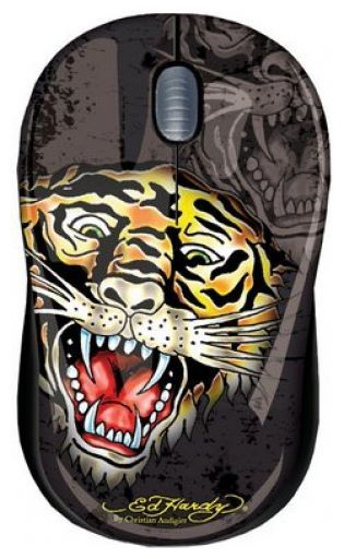 Отзывы Ed Hardy Wired mouse Tiger Black USB