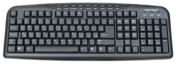 Отзывы Gear Head KB3600MPUR Black USB