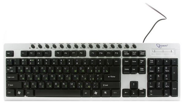 Отзывы Gembird KB-8300UM-SB-UR Silver-Black USB